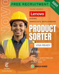 Sorting Worker for Saudi Arabia