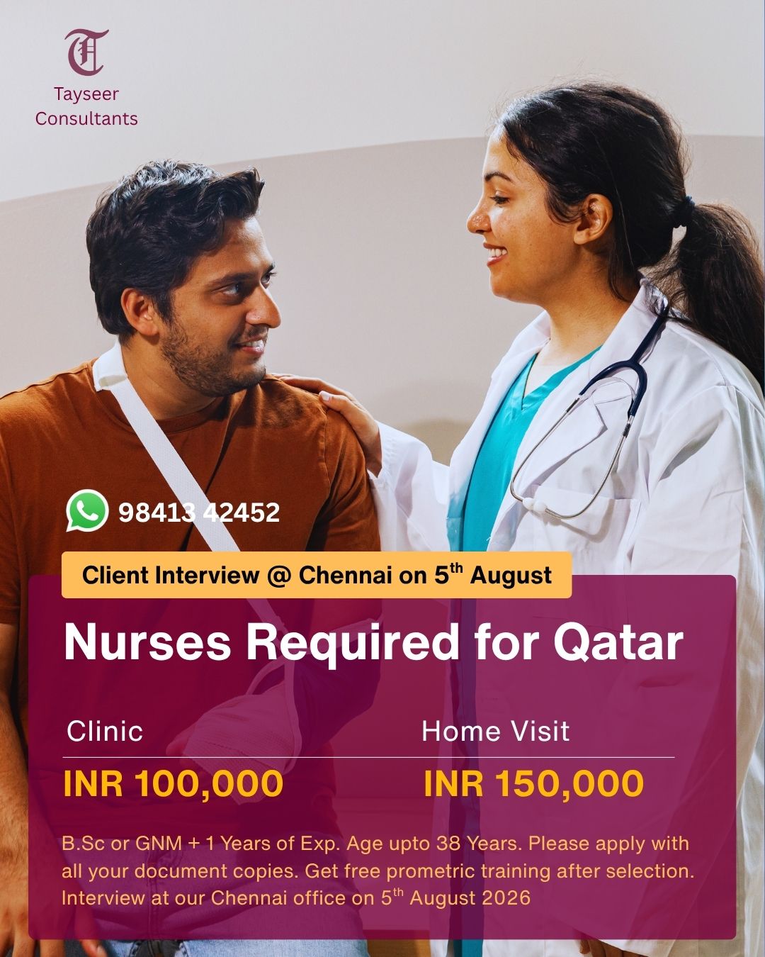 Staff Nurse for Qatar