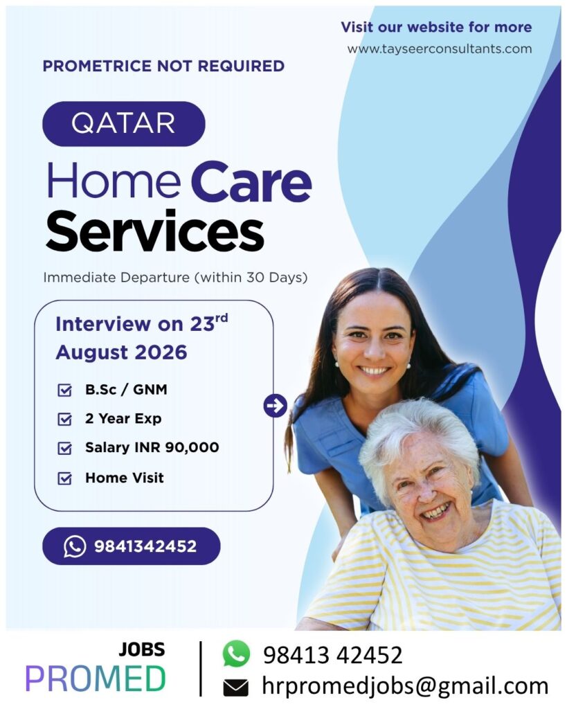 Homecare Nurse for Qatar
