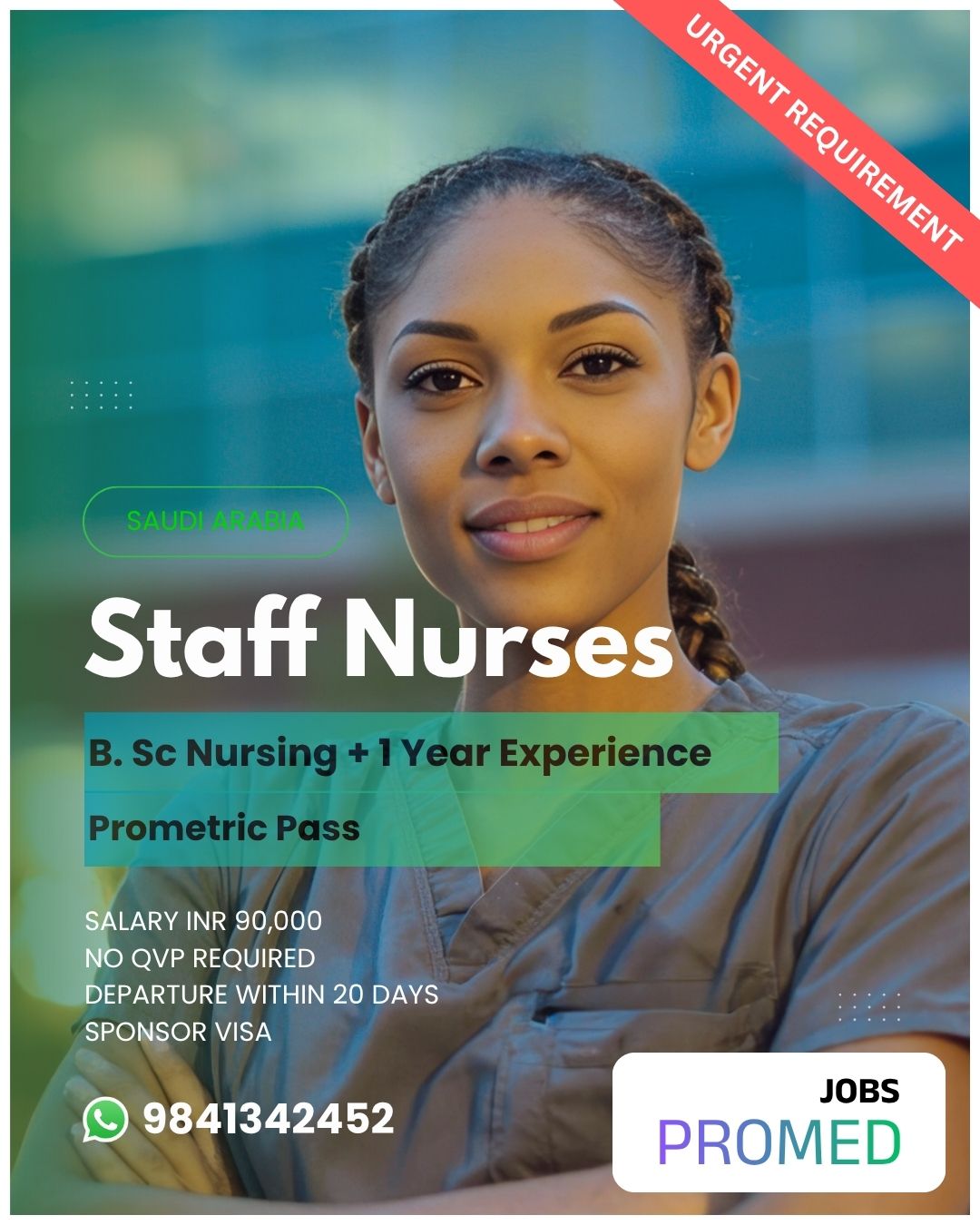 Staff Nurse for Saudi Arabia